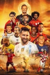 Furnato | Beautiful Poster of multiple Players | PSF15 | Adhesive Poster | 12 Inch X 18 Inch