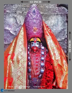 Furnato | Beautiful Poster of Maa Tara | P130 | Adhesive Poster | 12 Inch X 16 Inch