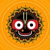 Furnato | Beautiful Poster of Jai Jagannatha | P149 | Adhesive Poster | 12 Inch X 12 Inch