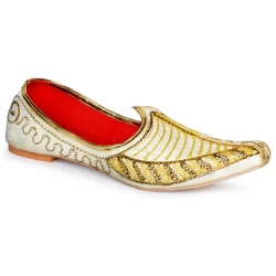 PIPILIKA Ethnic Wedding Jutis Mojaris | Wonderful Indian Trendy Ethnic Footwear Jutis For Men | 270-740 | White