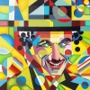 Furnato | Beautiful Poster of Charlie Chaplin | P20 | Adhesive Poster | 12 Inch X 12 Inch