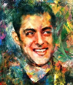 Furnato | Beautiful Poster of Salman Khan | P44 | Adhesive Poster | 12 Inch X 14 Inch